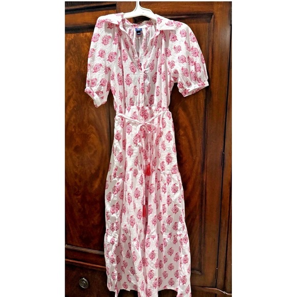 Roller Rabbit x Target Maxi Dress Pink Bouquet Print Short Sleeve Womens M NWT - Picture 5 of 5